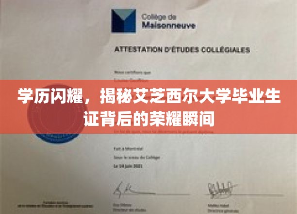 艾芝西尔荣耀瞬间，揭秘毕业生证背后的学历光环