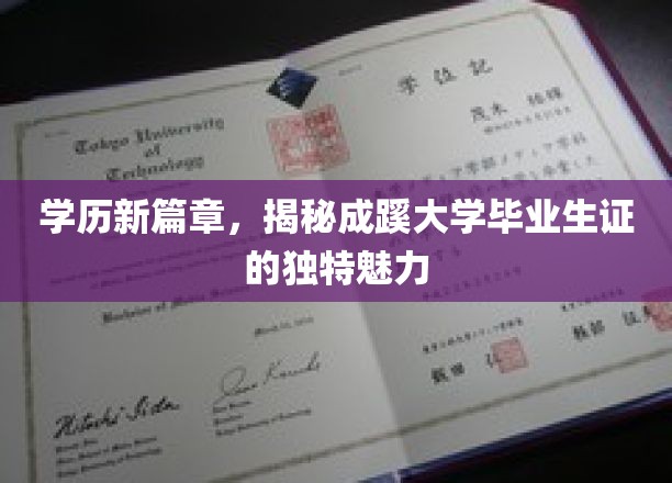 学历新篇章，揭秘成蹊大学毕业生证的独特魅力