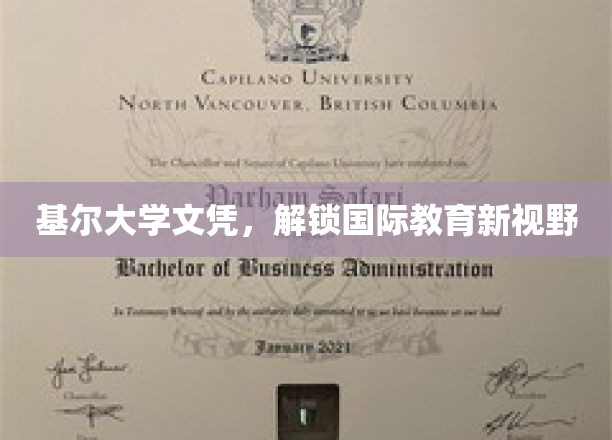 基尔大学文凭，开启全球教育新篇章