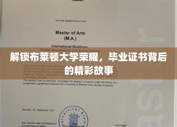 布莱顿大学辉煌揭秘，探寻毕业证书背后的传奇篇章