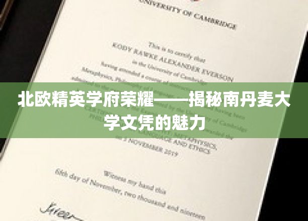 北欧精英学府荣耀——揭秘南丹麦大学文凭的魅力