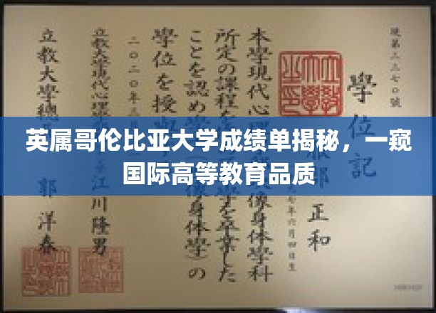 解码英属哥伦比亚大学，探寻国际高等教育背后的真实成绩