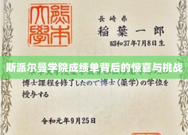 揭开斯派尔曼学院成绩单的神秘面纱，惊喜与挑战并存