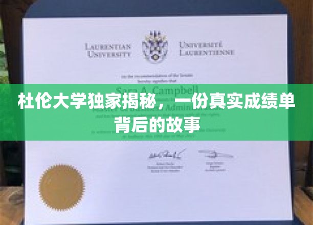 杜伦大学独家揭秘，一窥真实成绩单背后的故事