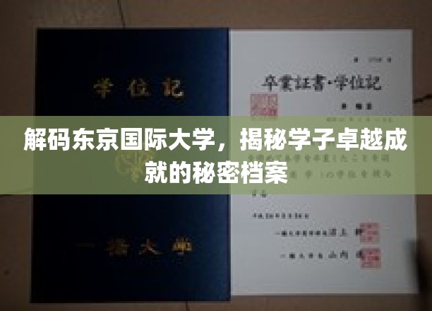 探寻东京国际大学精英学子卓越背后的神秘力量