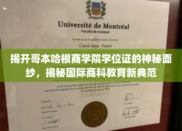 解码哥本哈根商学院，探索全球商科教育的璀璨明珠