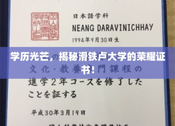 滑铁卢大学荣耀揭秘，揭秘那些闪耀的学历证书背后的故事