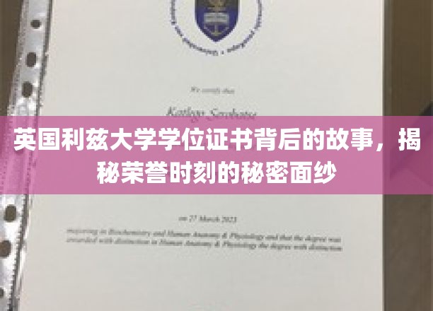 揭开利兹大学荣耀证书背后的传奇故事