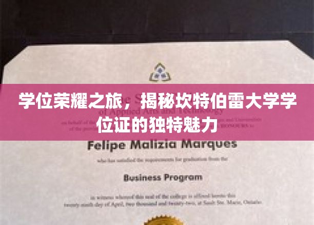 探寻坎特伯雷大学学位证书的独到魅力与荣耀之旅