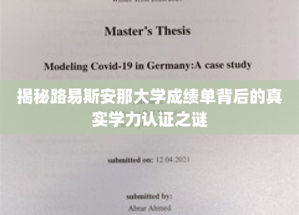 揭秘路易斯安那大学成绩单背后的真实学力认证之谜