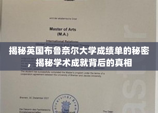 探索布鲁奈尔大学成绩单的奥秘，揭开学术成就的神秘面纱