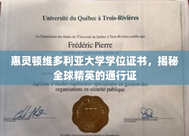 惠灵顿维多利亚大学学位，开启全球精英之旅的钥匙