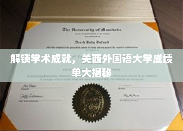 探秘关西外国语大学，揭开学术明星的成长密码
