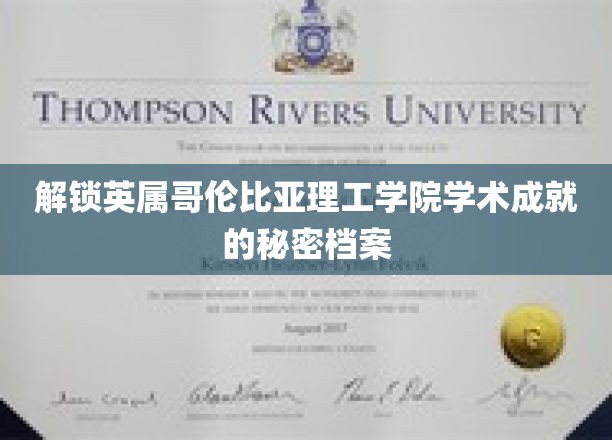 解锁英属哥伦比亚理工学院学术成就的秘密档案