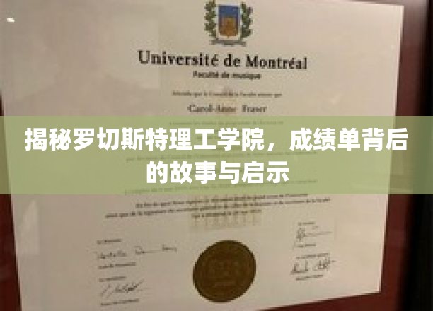揭开罗切斯特理工学院成绩单的神秘面纱，探寻学术成就背后的真谛