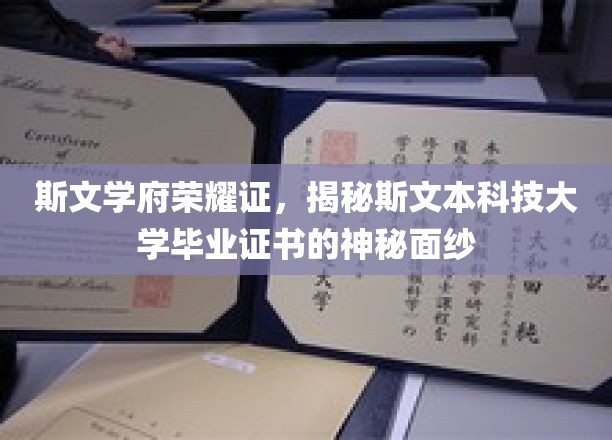 斯文学府荣耀证，揭开斯文本科技大学毕业证书的神秘面纱