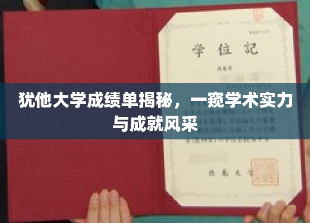 解码犹他大学，揭秘卓越成绩背后的学术荣耀