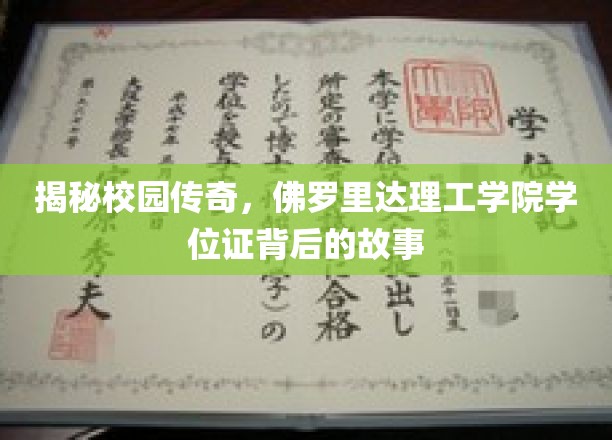 探索佛罗里达理工学院学位证背后的神秘传奇