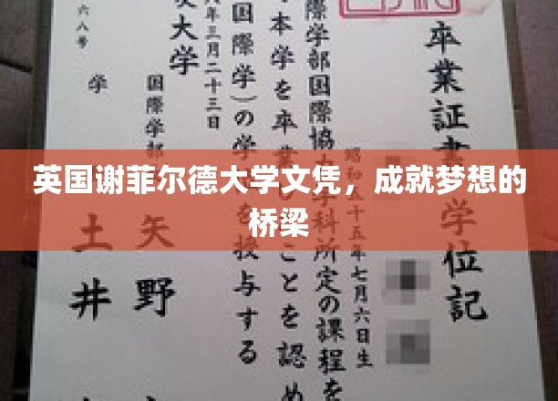 英国谢菲尔德大学文凭，开启梦想之门的钥匙