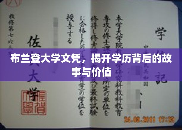 布兰登大学文凭解码，探寻学历背后的传奇与价值