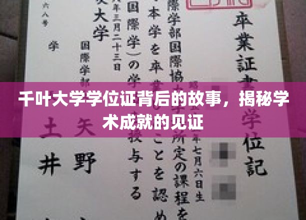 千叶大学学位证背后的故事，揭秘学术成就的见证