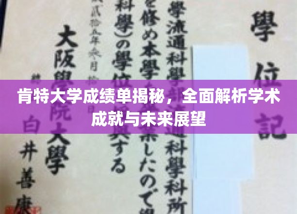 解码肯特大学，成绩单背后的学术辉煌与未来蓝图