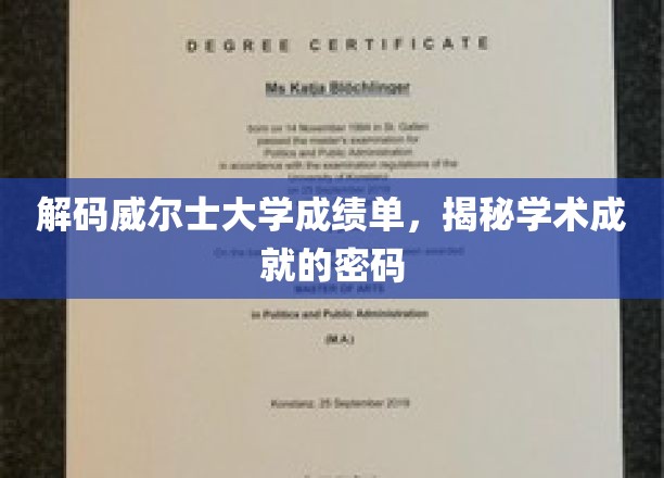 揭开威尔士大学成绩单背后的学术奥秘