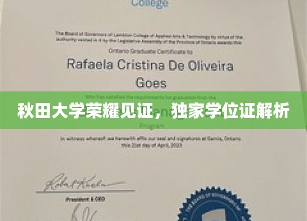 秋田大学荣耀见证，独家学位证解析