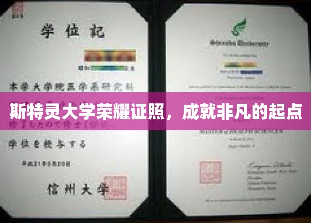 斯特灵大学荣耀证书，开启非凡人生之旅