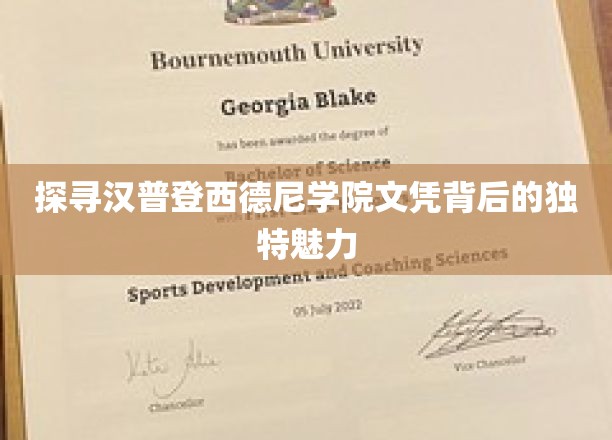 探寻汉普登西德尼学院文凭背后的独特魅力