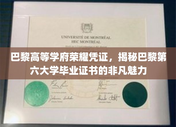 巴黎第六大学荣耀凭证，探秘巴黎第六大学毕业证书的独特魅力
