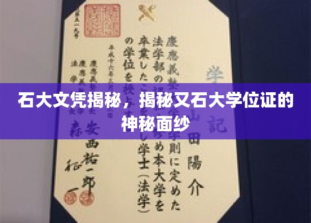 石大文凭背后，揭开隐藏的学位证之谜