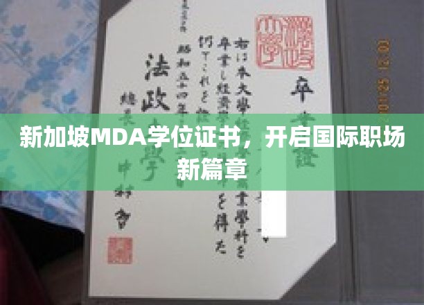 新加坡MDA学位证书，开启国际职场新篇章