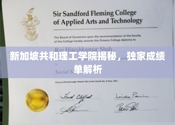 新加坡共和理工学院成绩单深度解读，揭秘学术实力与就业前景