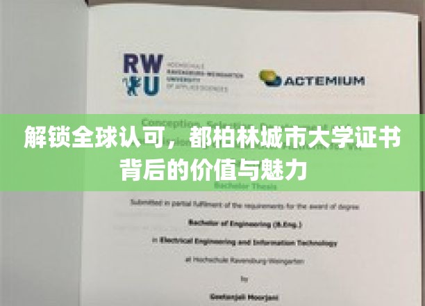 跨国认可，探寻都柏林城市大学证书的独特风采