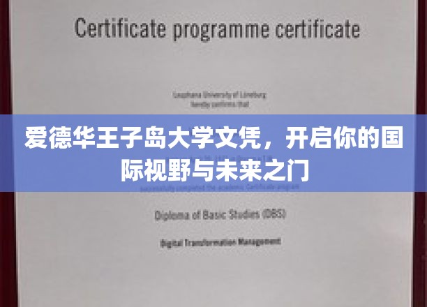 爱德华王子岛大学文凭，开启你的国际视野与未来之门