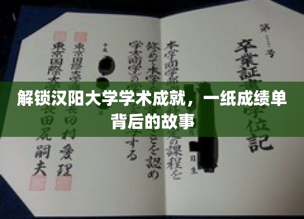 汉阳大学学术盛宴，揭秘成绩单背后的辉煌历程