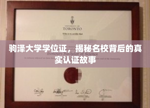 名校认证背后的秘密，驹泽大学学位证探秘之旅