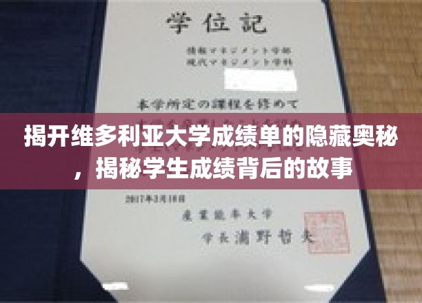 解码维多利亚大学成绩单，探寻学生成绩背后的真实故事