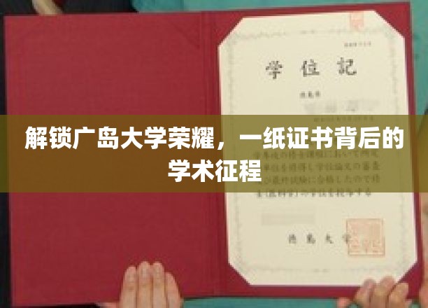 解锁广岛大学荣耀，一纸证书背后的学术征程