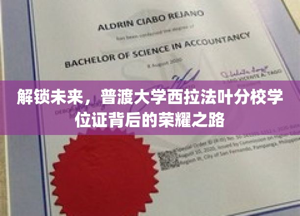 探索荣耀，普渡大学西拉法叶分校学位证背后的非凡征程