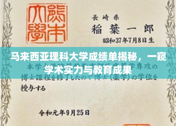 揭开马大成绩单之谜，解码卓越学术与育人成就
