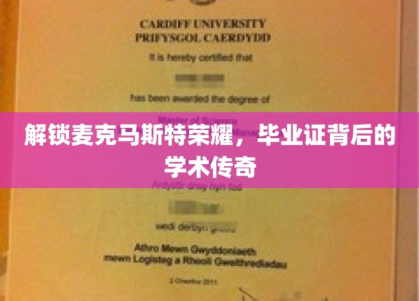解锁麦克马斯特荣耀，毕业证背后的学术传奇