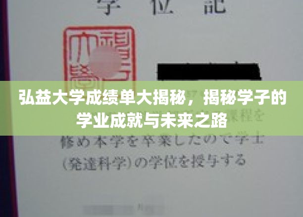 弘益大学成绩单大揭秘，揭示学子的学业成就与未来之路