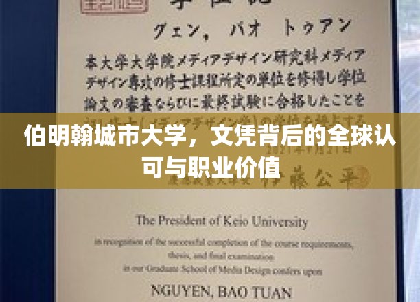 伯明翰城市大学，国际通行证，成就职场精英之路
