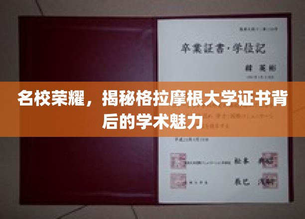 解码格拉摩根大学证书，名校背后的学术璀璨之光