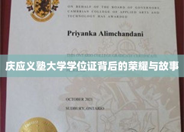 解码庆应荣耀，学位证书背后的传奇与辉煌