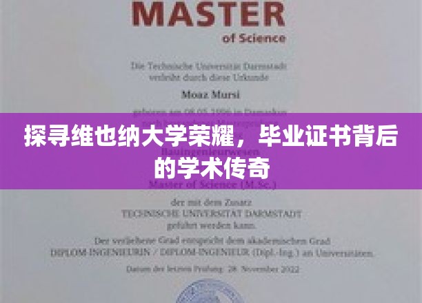 探寻维也纳大学荣耀，毕业证书背后的学术传奇
