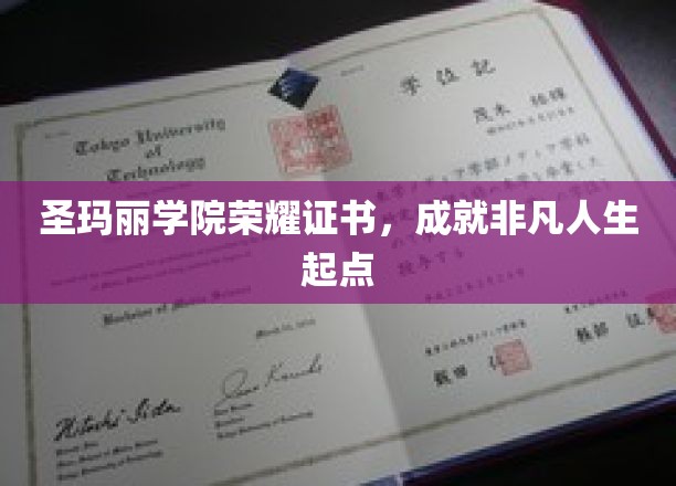 圣玛丽荣耀启航，证书见证非凡人生新篇章