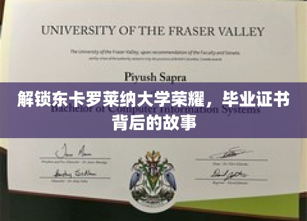 探寻东卡罗莱纳大学辉煌，毕业证书背后的传奇之旅